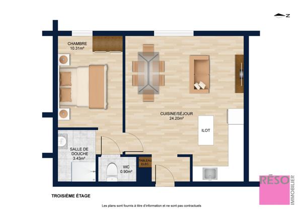 Appartement T2 rénové avec goût – Annemasse, proche gare