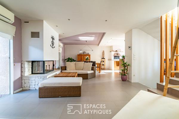 Maison de village avec piscine intérieure au cœur de Pérols