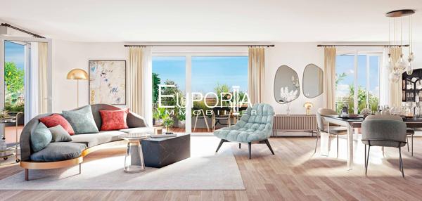 Appartement T3 de 67,14m² avec extérieur de 9,16m2 centre Levallois Perret