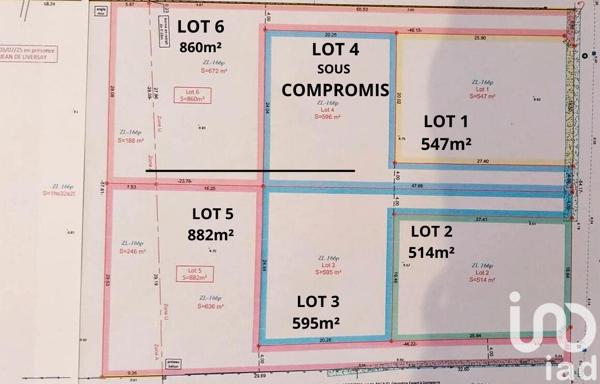 Terrain à vendre 547 m² Saint-Jean-de-Liversay