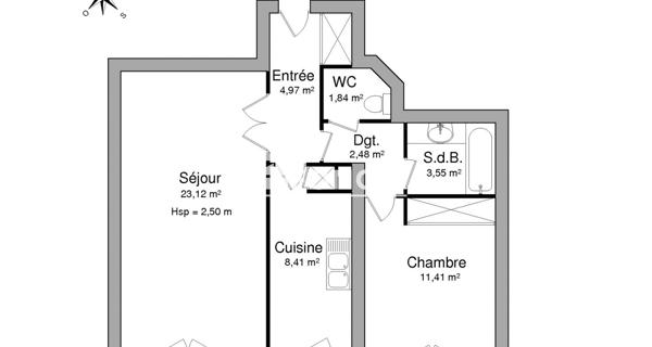 Location Appartement 2 pièces 55.78 m² - Gonesse 95500