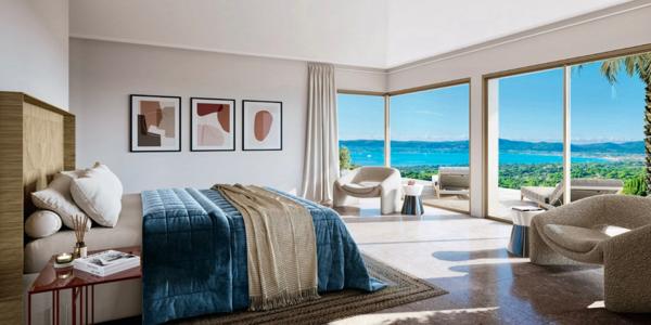 Villa en baie de Saint Tropez, 6 pièces. 400 m2, Piscine et jardin privatif