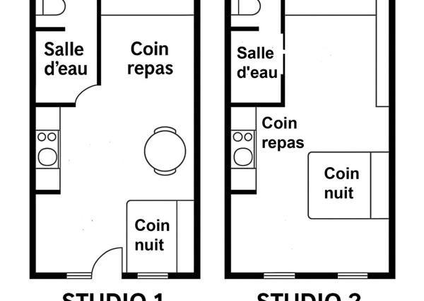 Appartement 2 pièces - 35 m² Exclusivité efficity