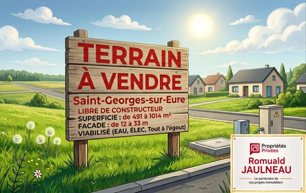 Terrains à bâtir Saint Georges Sur Eure de 491 m2 à 1 014 m²