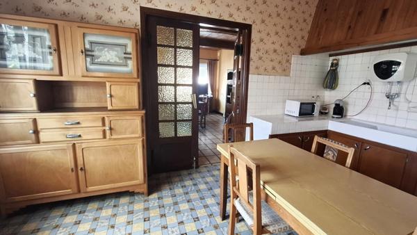 A vendre à LEVERGIE (02420) , Longère habitable de plain pied, avec Hangar, Garage et Dépendances