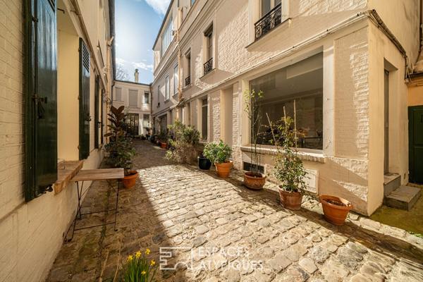 Studio sur cour pavée – rue Campagne Premiere