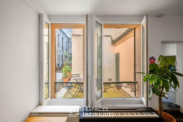 Studio sur cour pavée – rue Campagne Premiere