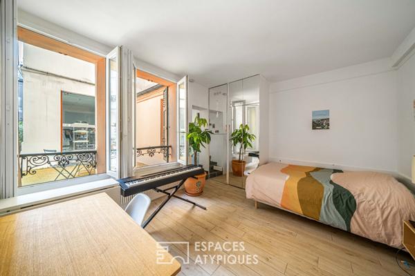 Studio sur cour pavée – rue Campagne Premiere