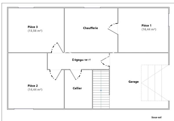 Maison + sous-sol aménagé, 3 garages