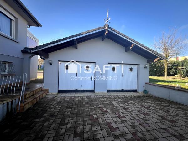 Maison + sous-sol aménagé, 3 garages