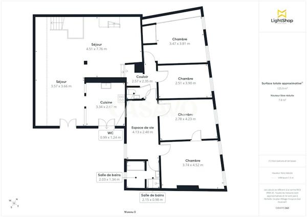 Vente Appartement 7 pièces de 137m² - 67000 Strasbourg