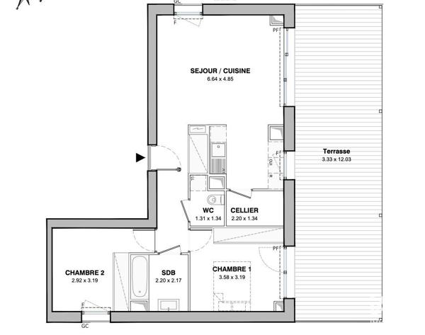 Appartement (neuf) à vendre 3 pièces 73 m² Montpellier