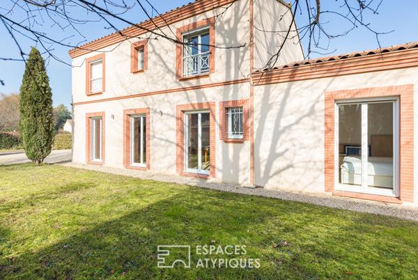 Maison récente entre caractère et volume contemporain à Pibrac