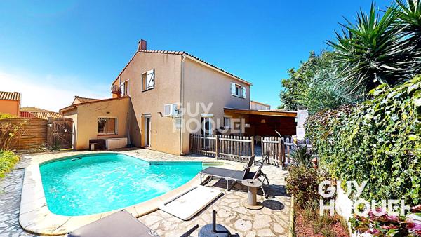 ALENYA - Maison T4 en 3 faces - garage et Piscine