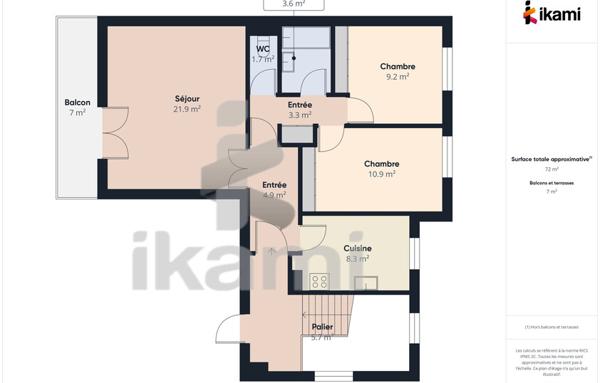 Appartement de 67 m²