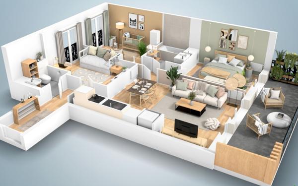 Appartement à vendre    4 pièces • 75,80 m2 Le Plessis-Trévise