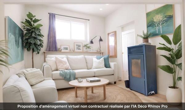 Maison mitoyenne à vendre 4 pièces + grenier aménageable à SAINT FLORENT SUR CHER (18)