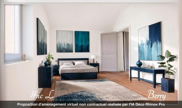 Maison mitoyenne à vendre 4 pièces + grenier aménageable à SAINT FLORENT SUR CHER (18)