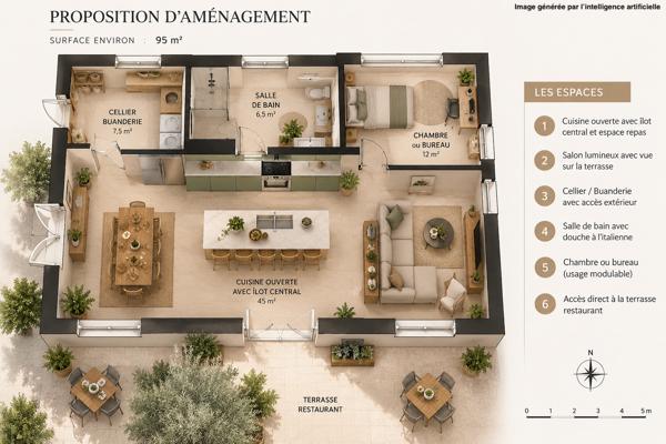 MÉRIGNAC (16) 220 M² DOUBLE DESTINATION FORT POTENTIEL 226 800 € **  - Référence  FB715ED