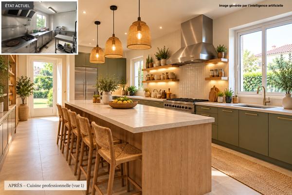 MÉRIGNAC (16) 220 M² DOUBLE DESTINATION FORT POTENTIEL 226 800 € **  - Référence  FB715ED