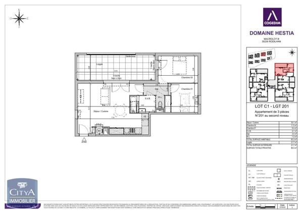 Appartement à louer 3 pièces 63.3m² Rodilhan (30230)