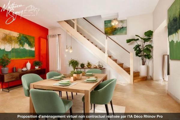 COEUR DE VERNAISON : Maison de village P4 duplex au coeur d'un magnifique parc classé