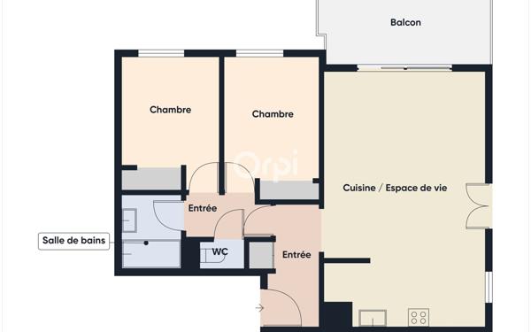 Appartement à vendre    3 pièces • 60,03 m2 Mandelieu-la-Napoule