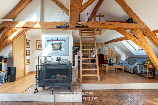 Appartement de charme dans un ancien moulin du XVIII siècle, à côté de Rambouillet