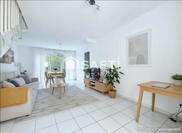 Centre à 5 min à pied, calme, jardin clos et garage