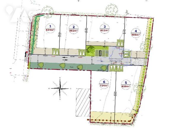 terrains à bâtir - "résidence du Val Marin" à partir de 600m²  - prix à partir de 75000 euros