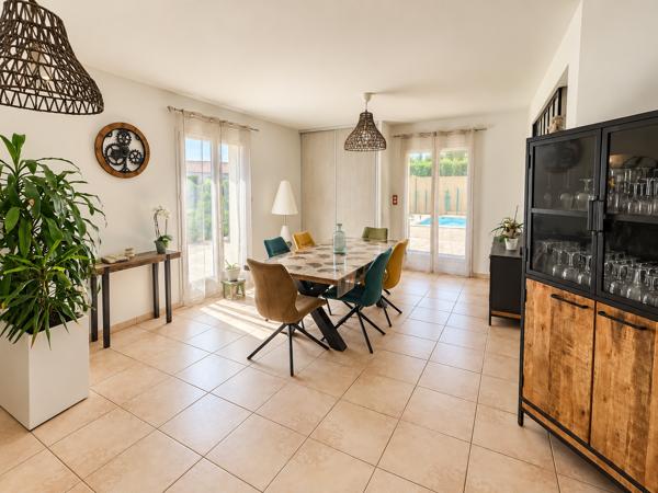 Maison 3chs+piscine+garage