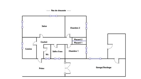 LE BOUSCAT LAFON FELINE MAISON 68 M2 avec GARAGE de 21 m2