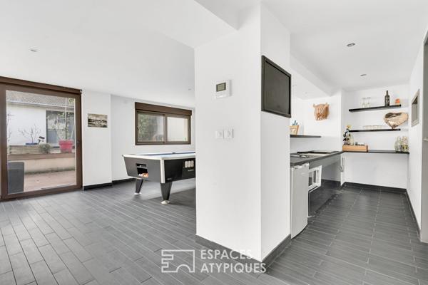 Maison familiale avec jardin et bureau indépendant dans le quartier des Fleurs