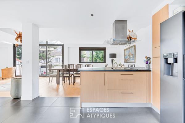Maison familiale avec jardin et bureau indépendant dans le quartier des Fleurs