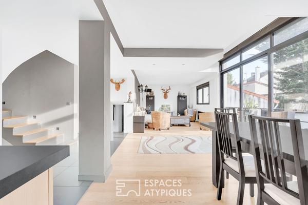 Maison familiale avec jardin et bureau indépendant dans le quartier des Fleurs