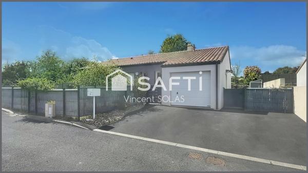 Maison Plain-Pied 2020 de 92 m² - 3 Ch + Garage + Jardin au Calme