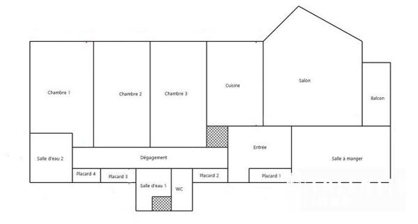 NANTES, SAINT-JACQUES | APPARTEMENT 5 PIECES (100m² | 3ch - poss. 4ch)