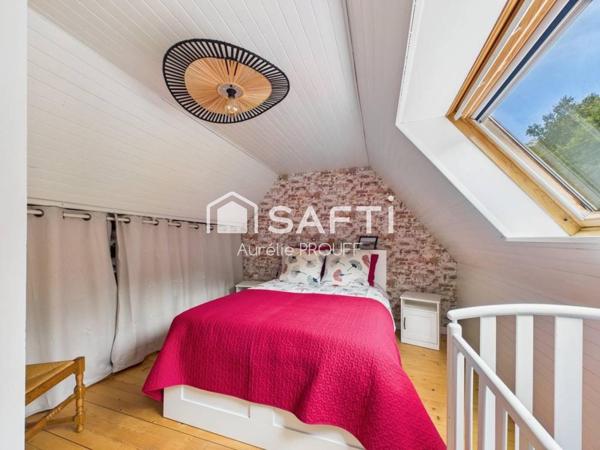 MORLAIX, CAMPAGNE, LONGERE HABITABLE DE PLAIN-PIED