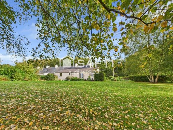 MORLAIX, CAMPAGNE, LONGERE HABITABLE DE PLAIN-PIED