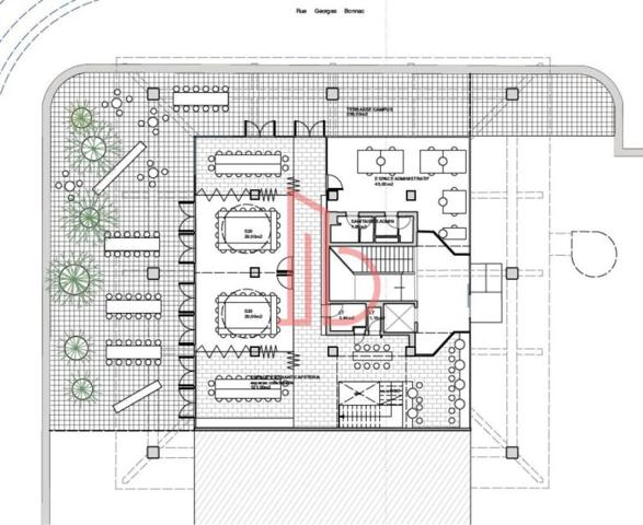 Bureau de 1200 m² à louer à Bordeaux Meriadeck
