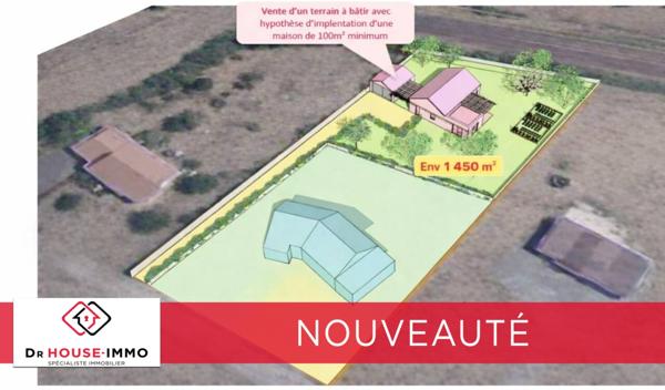 Terrain à vendre de 1 450 m²