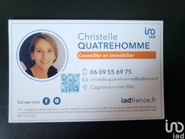 Appartement à vendre 1 pièce 23 m² Cagnes-sur-Mer