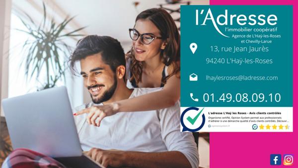 Coup de coeur- Maison L'Hay Les Roses 4/5 pièces - Centre ville