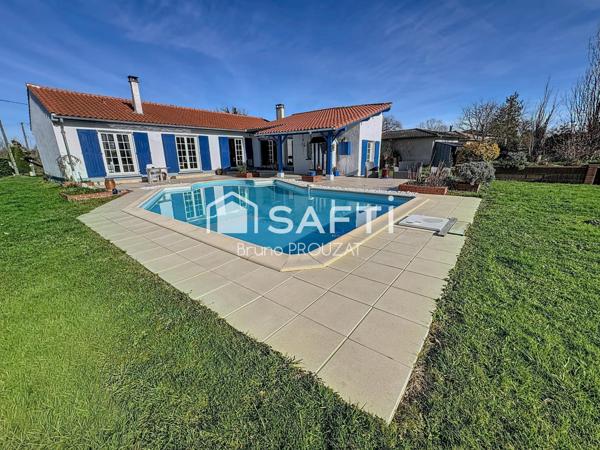 Superbe maison avec piscine et double garage