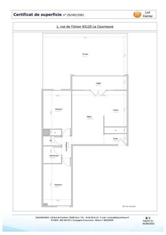 Appartement à LA COURNEUVE, 93120 - 3 pièces 51m²
