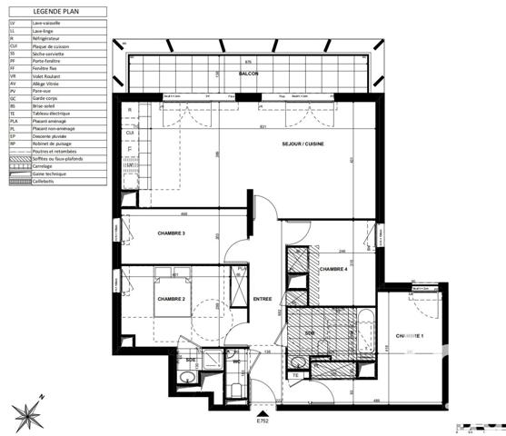 Appartement à vendre 5 pièces 106 m² Clichy