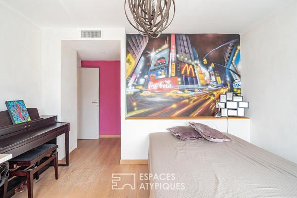 Maison des années 60 rénovée et son jardin arboré