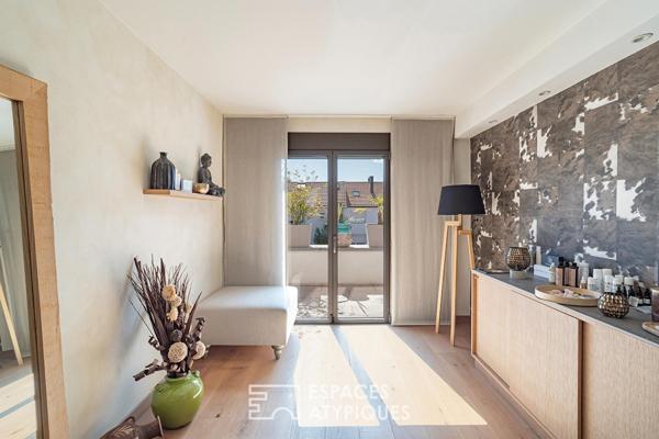 Maison des années 60 rénovée et son jardin arboré