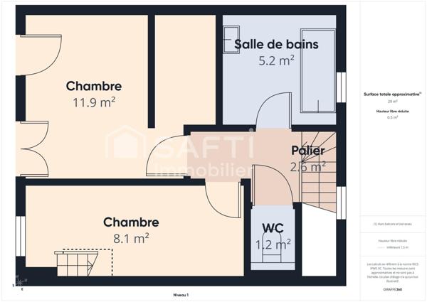Maison 3 pièces – 60 m² – Saint-Médard-en-Jalles (Centre-ville)