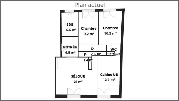 Appartement 3 pièces - avec grand jardin partagé